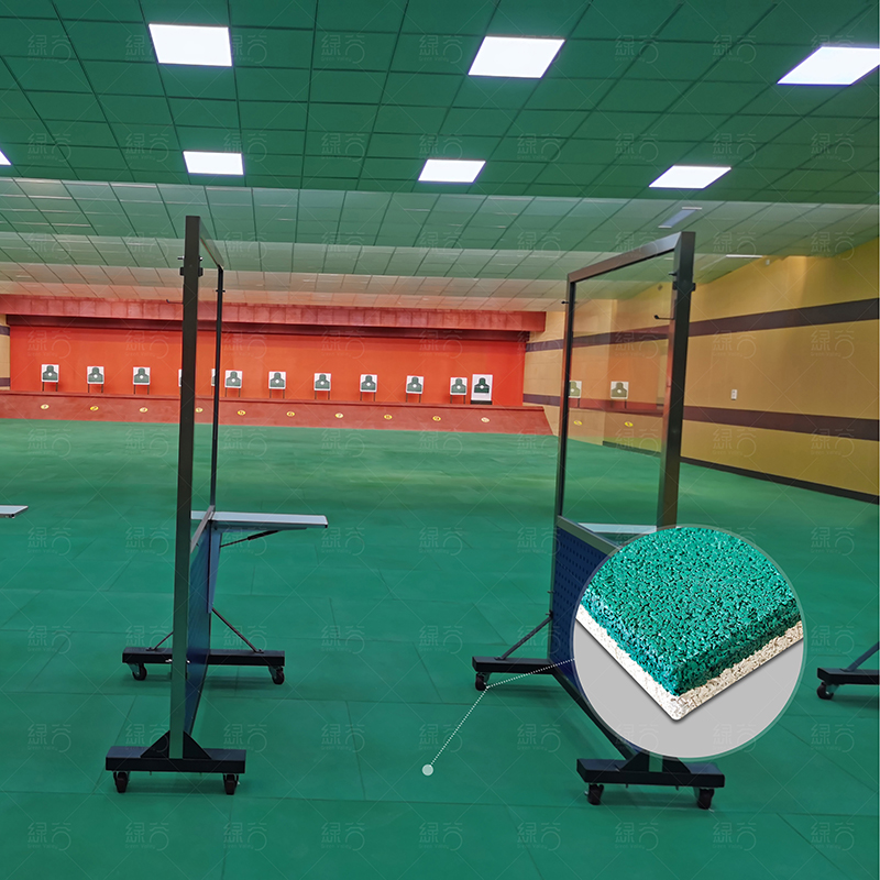 Ballistic Rubber Floor Tile for Shooting Range