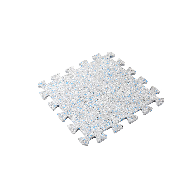 Mixed color EPDM interlocking rubber flooring tiles
