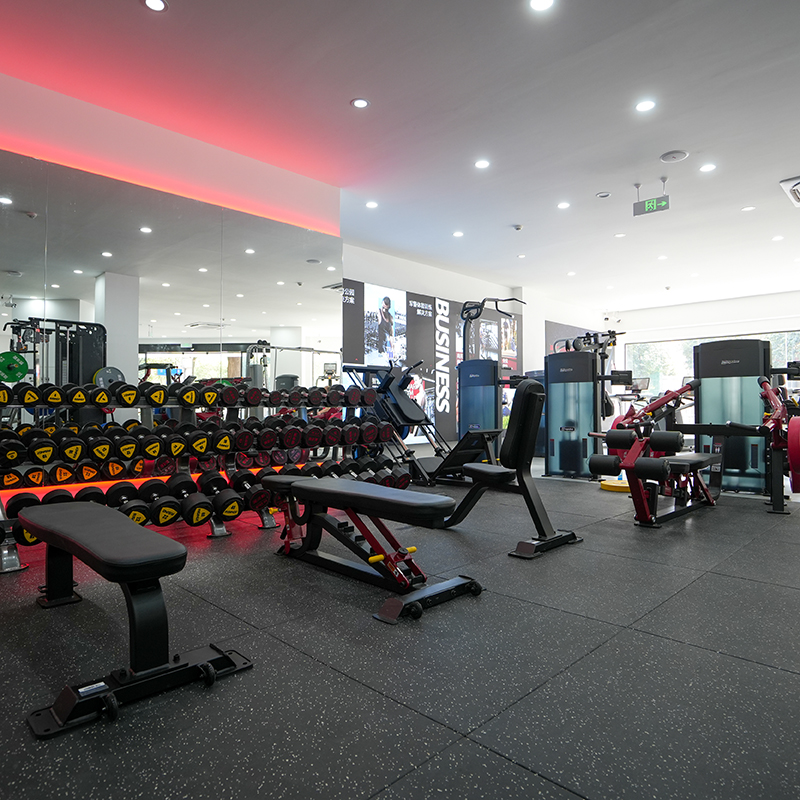 Impulse Fitness——Composited Rubber Tile/PVC Commercial Floor
