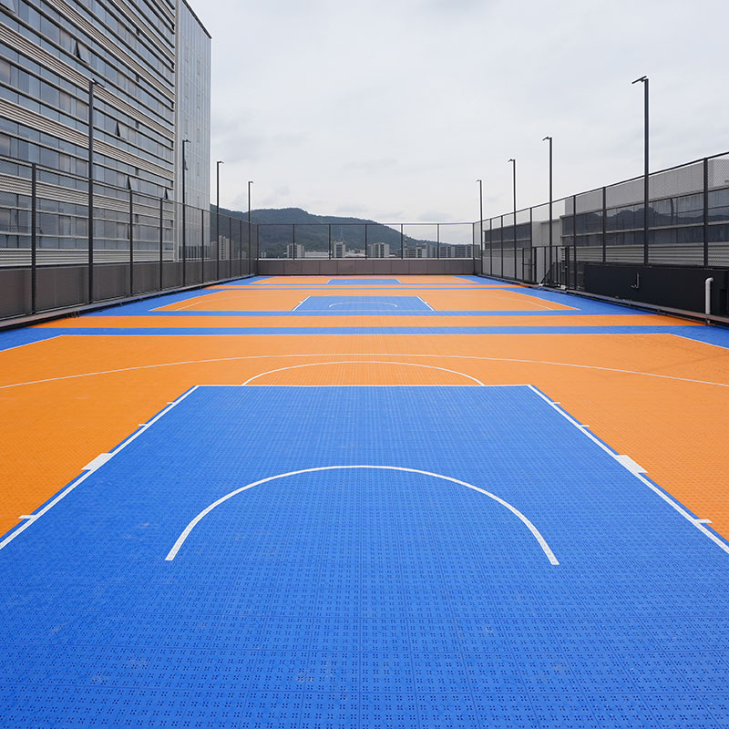 Rooftop Basketball Court in Huzhou-Event Grade Flooring