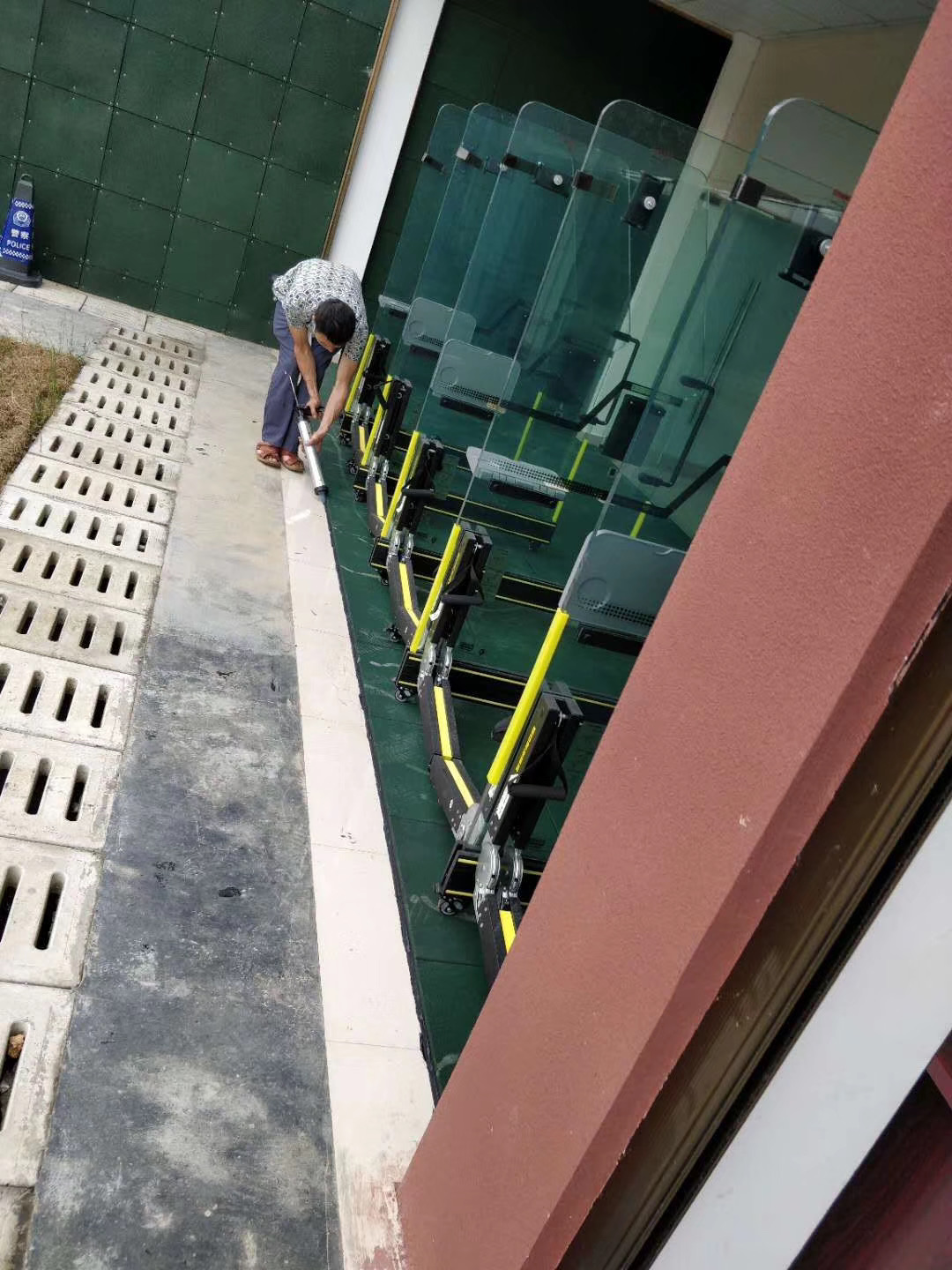 绿色加密枪击垫1