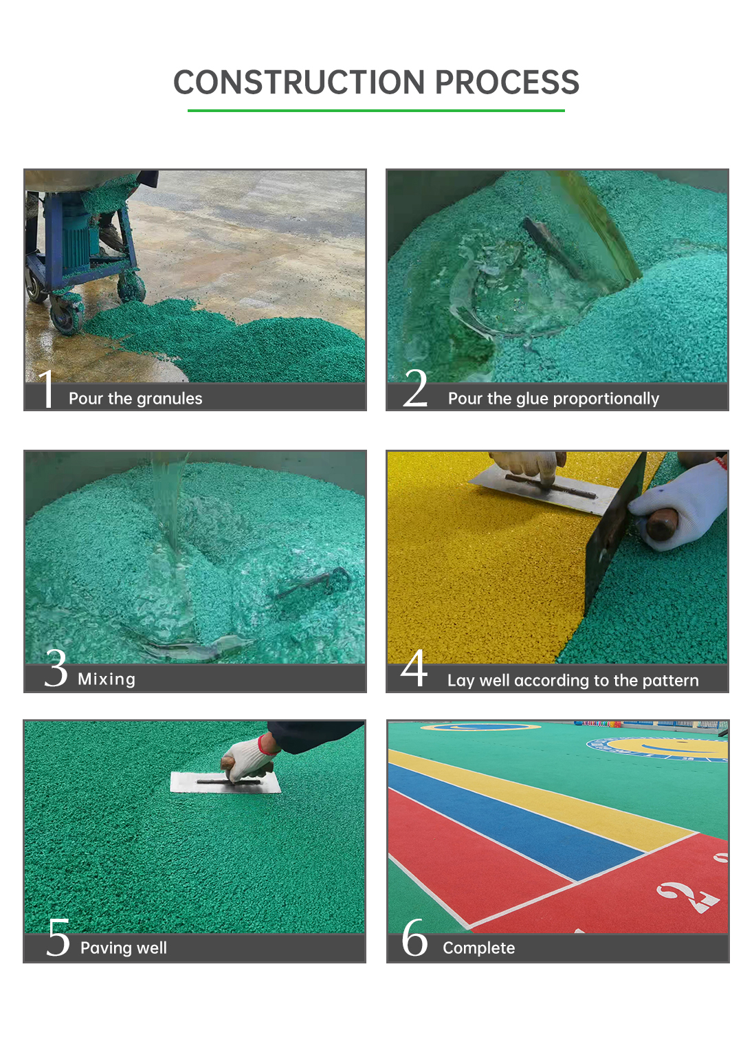 Colorful EPDM rubber flooring granules for playground Buy tyre rubber