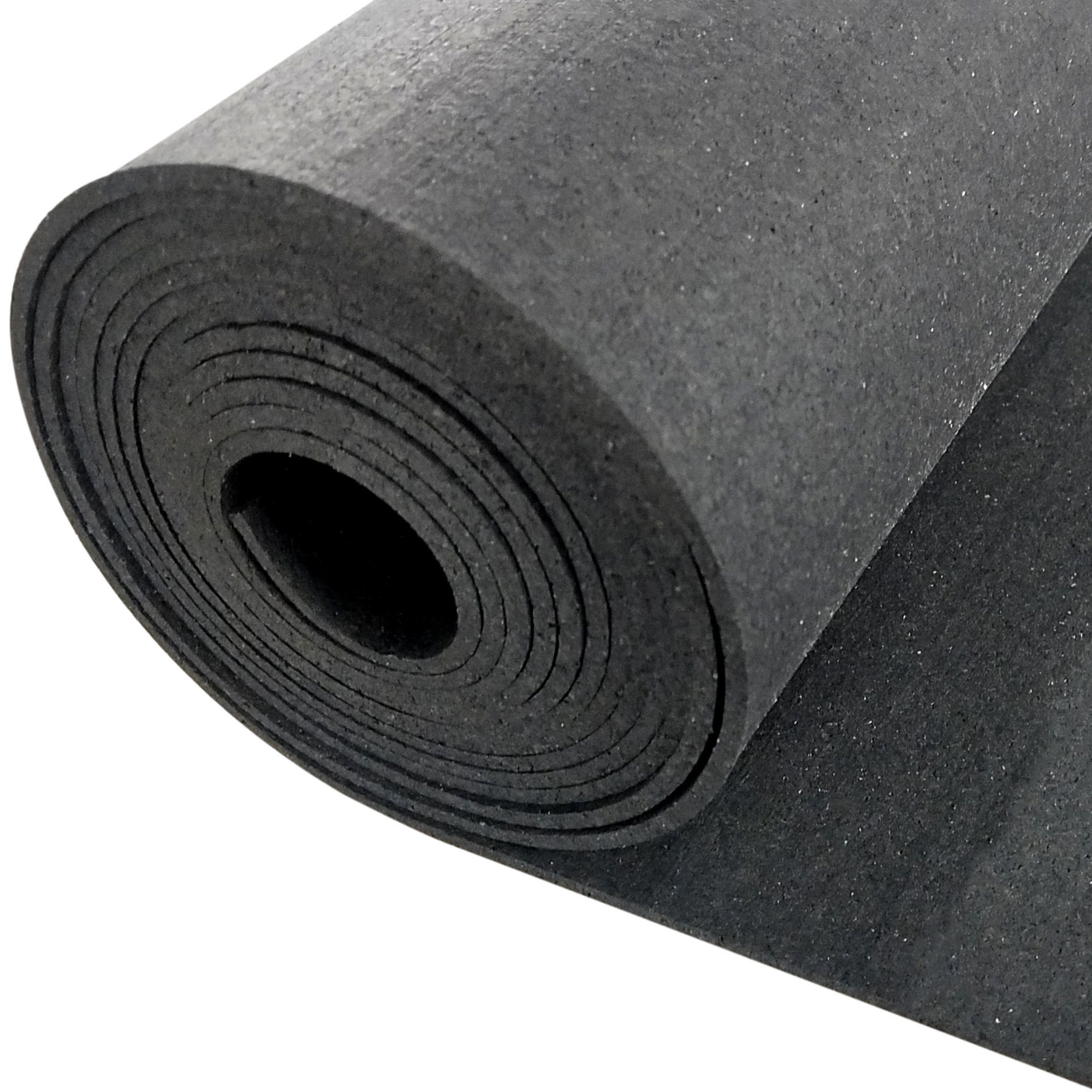 Pearl black low density rubber roll
