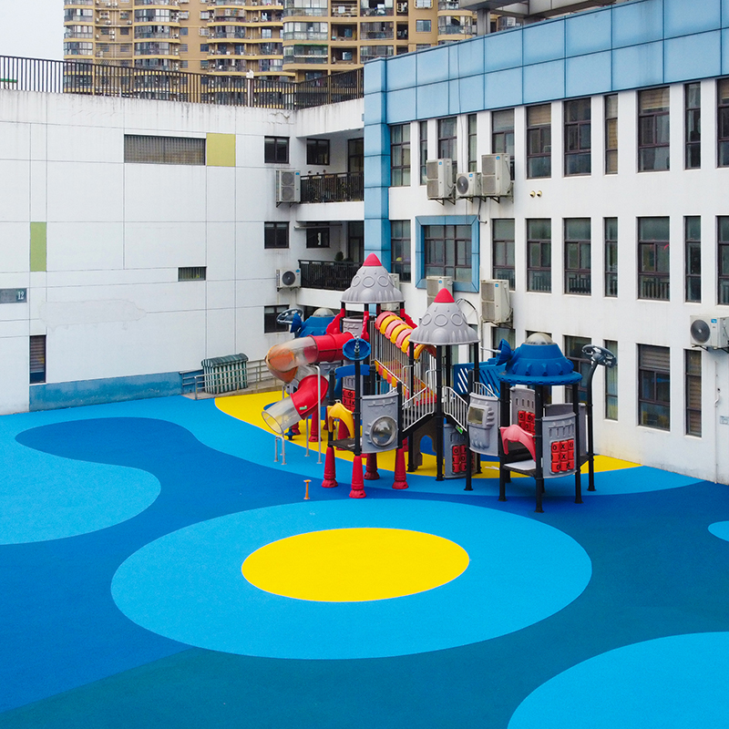 A kindergarten outdoor floor——EPDM rubber particles