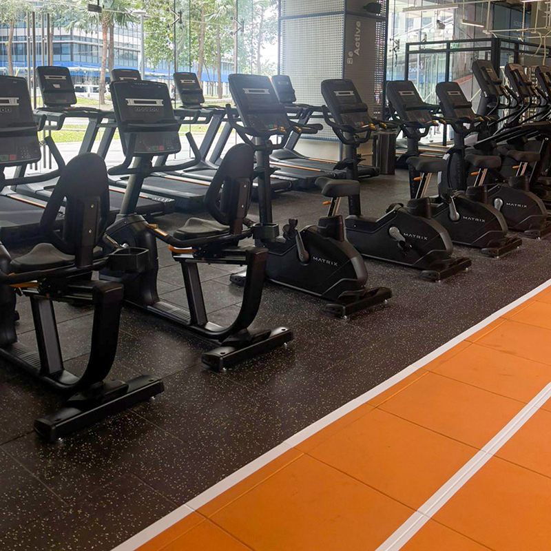 Philippines Fitness Center-Composited Rubber Tile