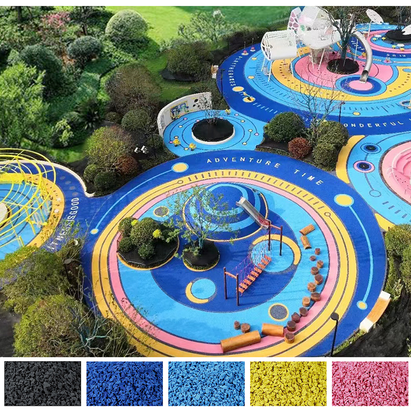 A real estate group project - Colorful EPDM rubber particles