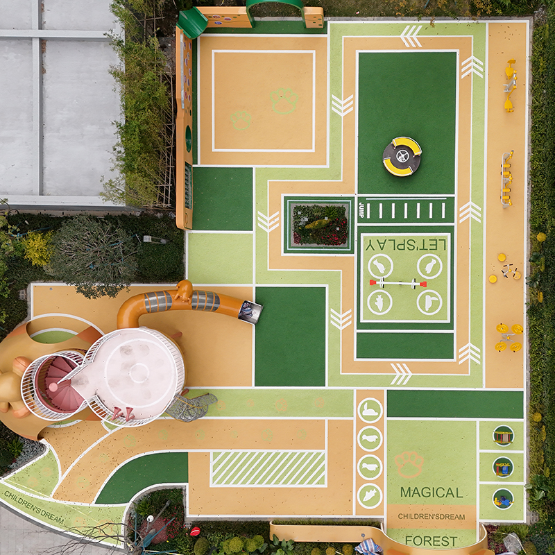 China Fortune Land Development Residential Community Playground——EPDM Rubber Granules