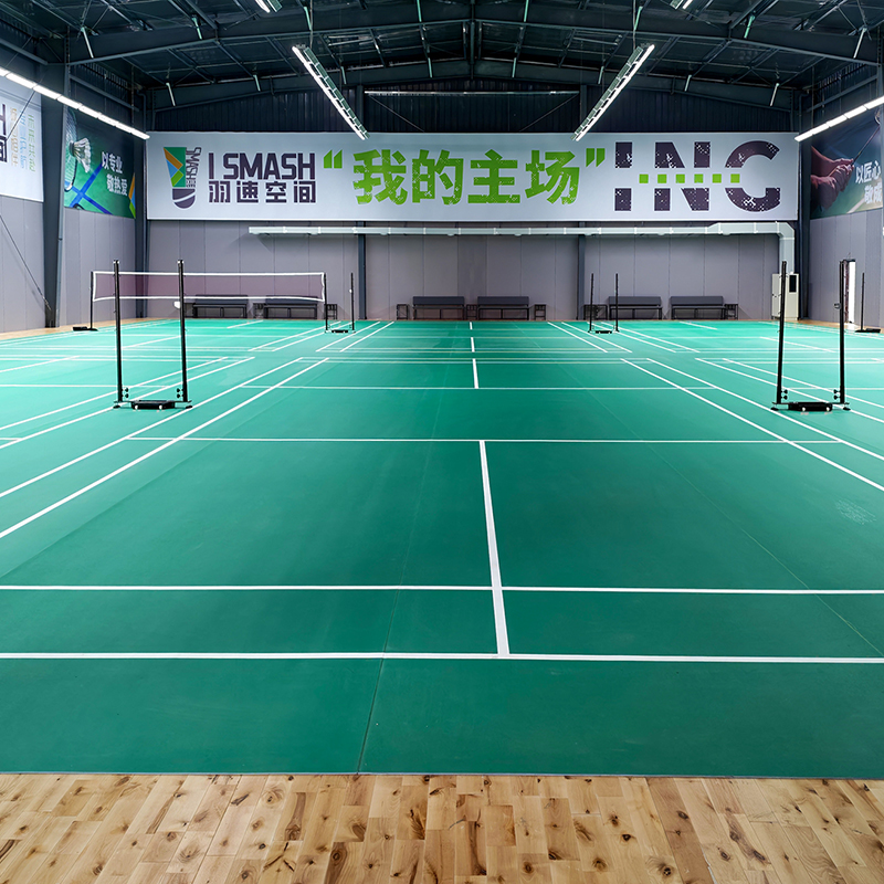 Quzhou Yusu Badminton Center-PVC Sport Flooring